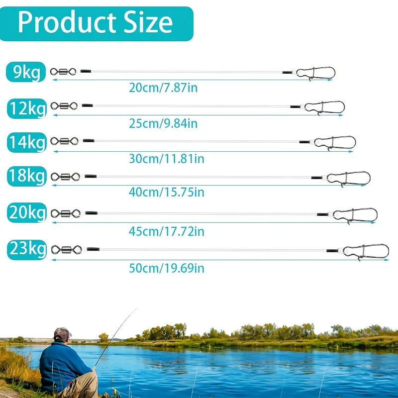 15pcs Fluorocarbon Wire Leader - огляд і ціна Leader Line