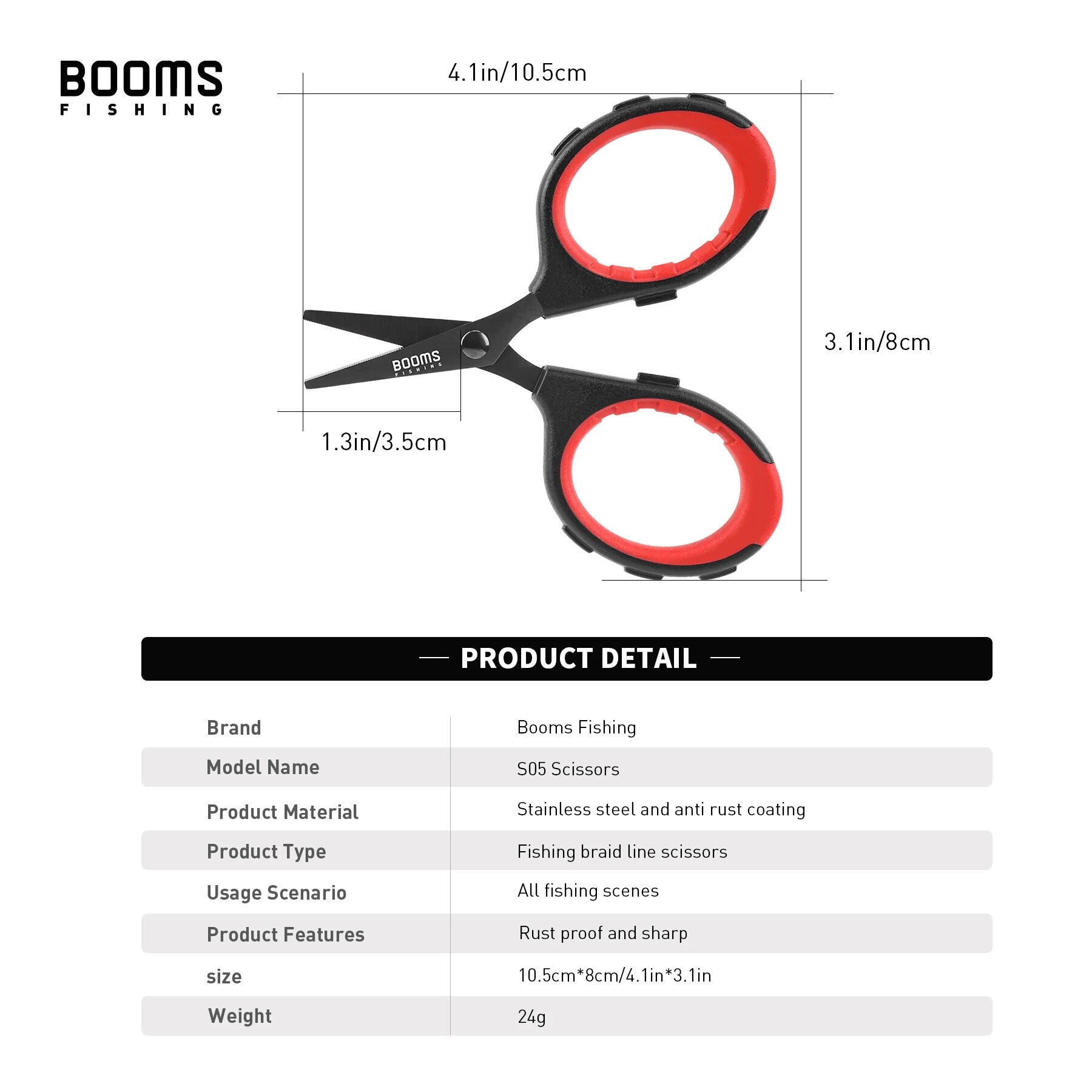 Booms Fishing S05 Braid Wire S - огляд і ціна Fishing Line Cutter