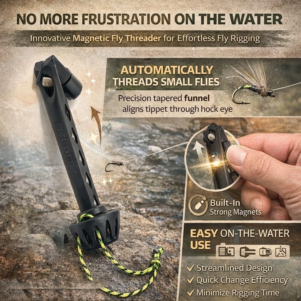 Portable Magnetic Fly Threader - огляд і ціна Fishing Line Winder