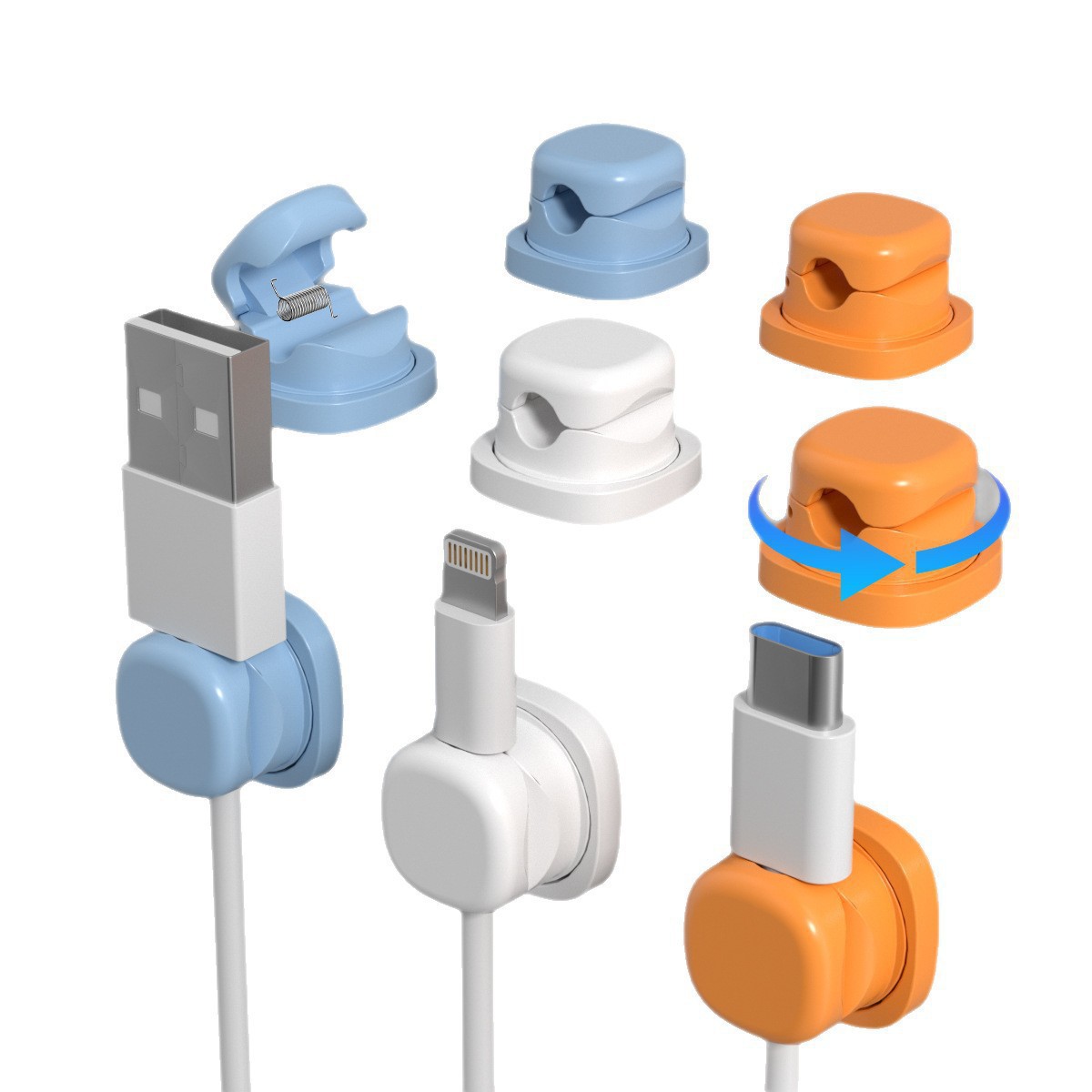 6Pcs Multi Color Rotatable Cab - огляд і ціна Tippet Line