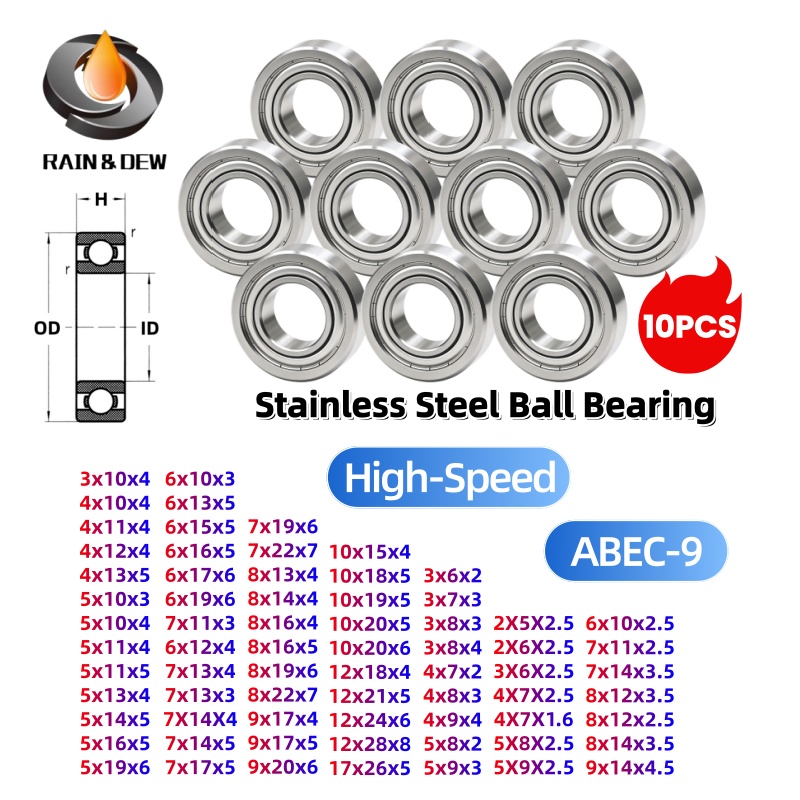 10PCS Stainless Steel Ball Bea - огляд і ціна Abu Garcia Reel Revo