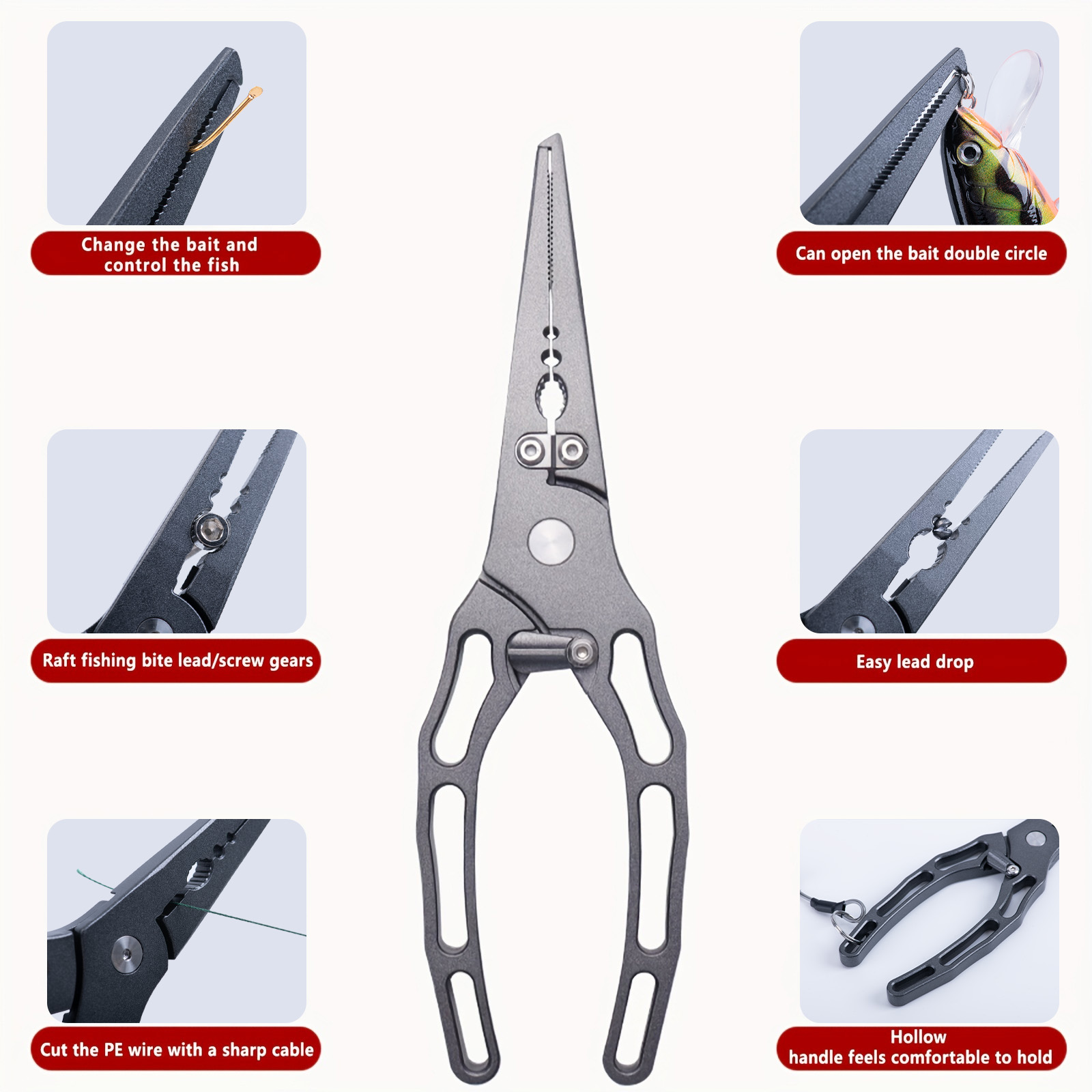 Fishing Pliers and Fish Grippe - огляд і ціна Fishing Line Cutter